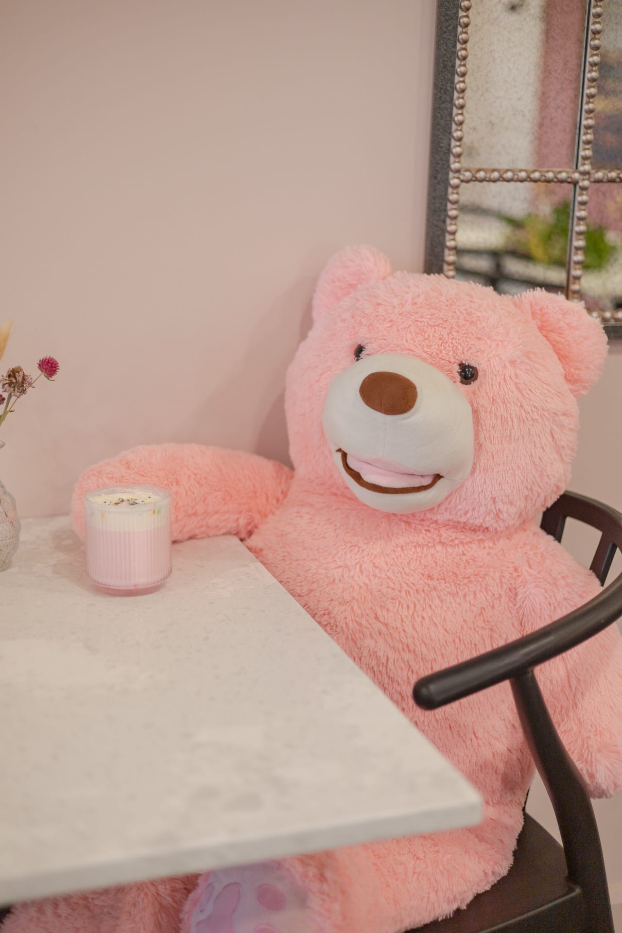 Brew It Coffee Bar interior with fresh coffee and warm atmosphere